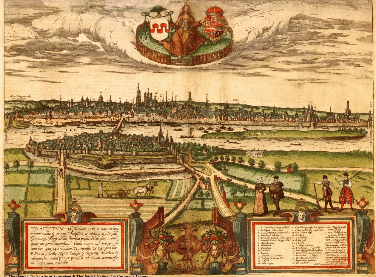 Maastricht, Pays-Bas, Hollande - Georg and Hogenberg Franz (1535 90) Braun