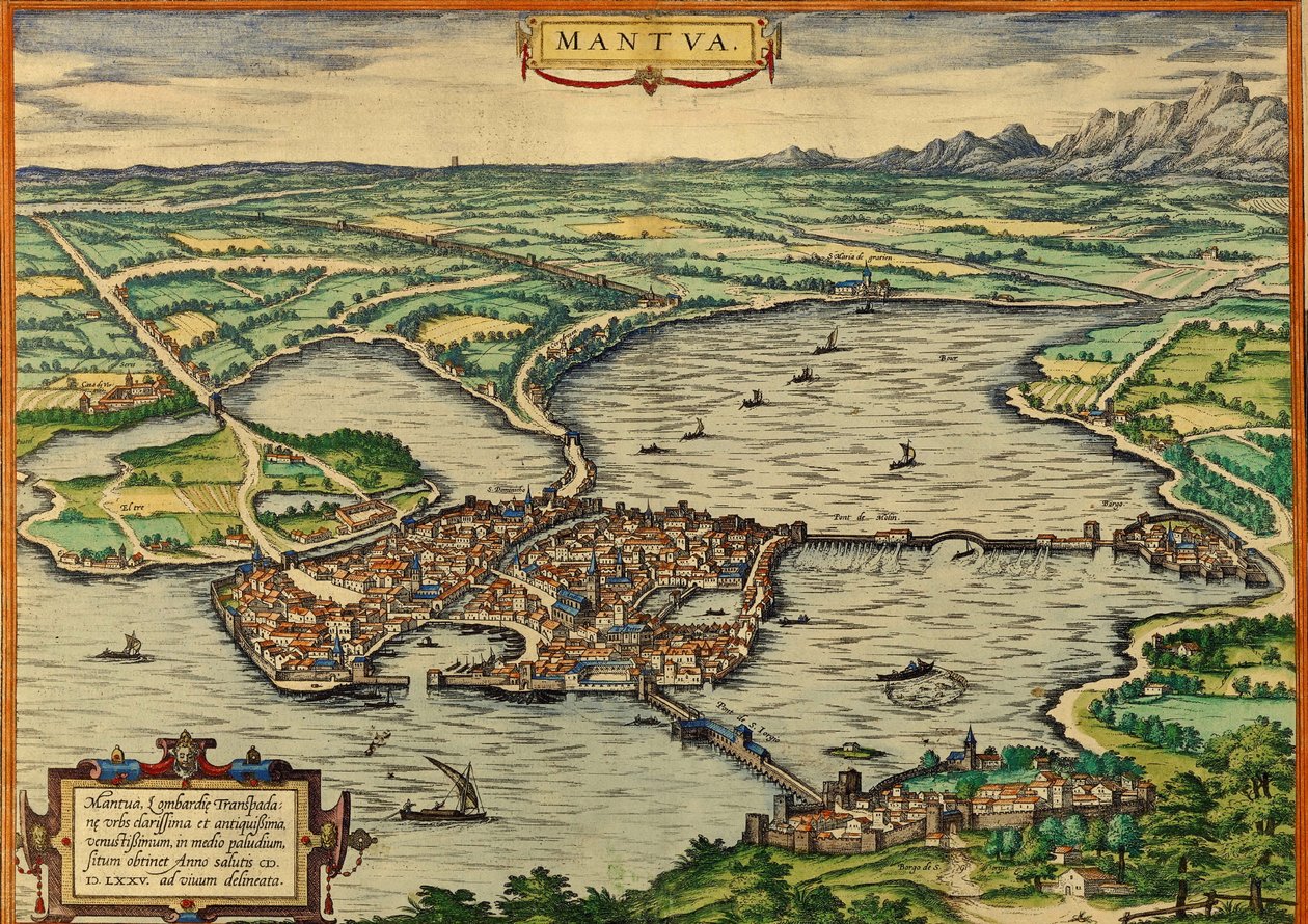 Mantoue, Italie - Georg and Hogenberg Franz (1535 90) Braun