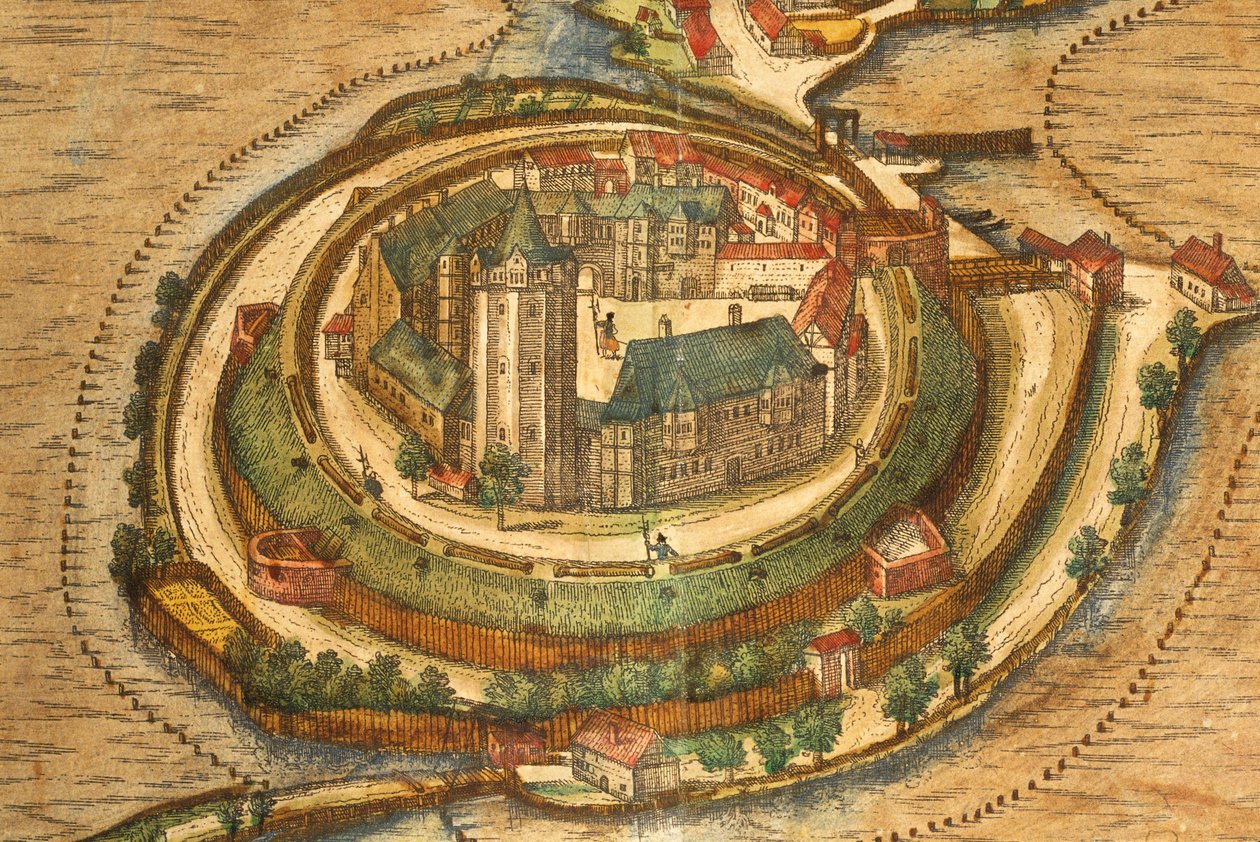Carte de Ratzeburg de Civitates Orbis Terrarum par Georg Braun - Georg Braun and Hogenberg Franz