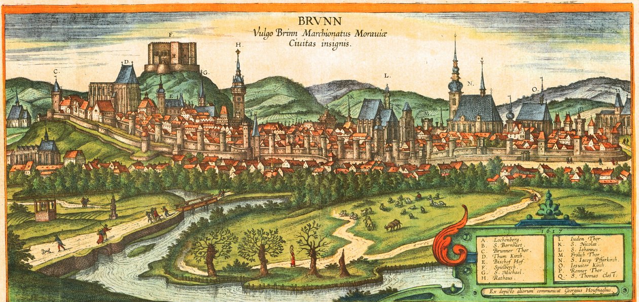 Margraviat de Moravie, 2e ville de la République tchèque - Georg and Hogenberg Franz (1535 90) Braun