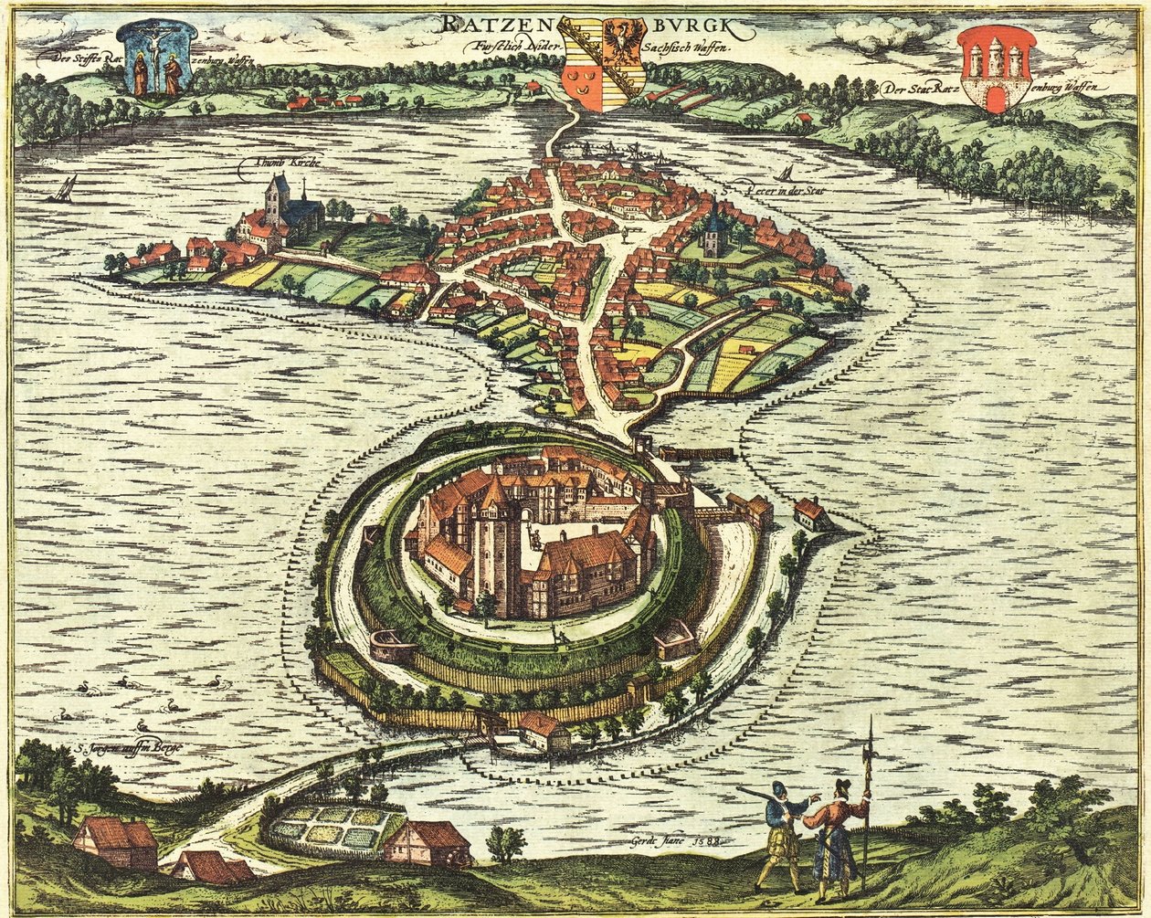 Ratzeburg, Allemagne - Georg and Hogenberg Franz (1535 90) Braun