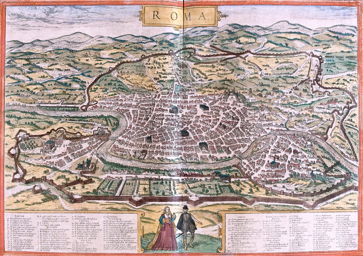 Rome, Italie - Georg and Hogenberg Franz (1535 90) Braun