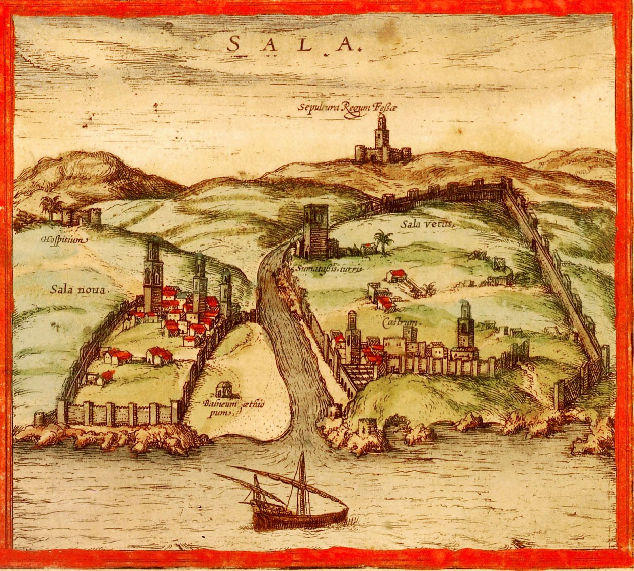 Sel, Maroc - Georg and Hogenberg Franz (1535 90) Braun