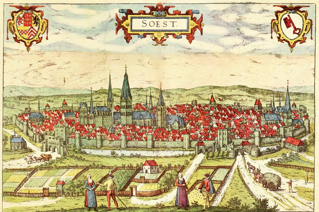 Soest, Allemagne - Georg and Hogenberg Franz (1535 90) Braun