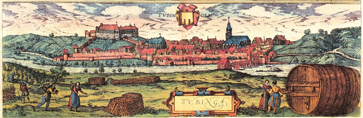 Tubingen - Georg and Hogenberg Franz (1535 90) Braun