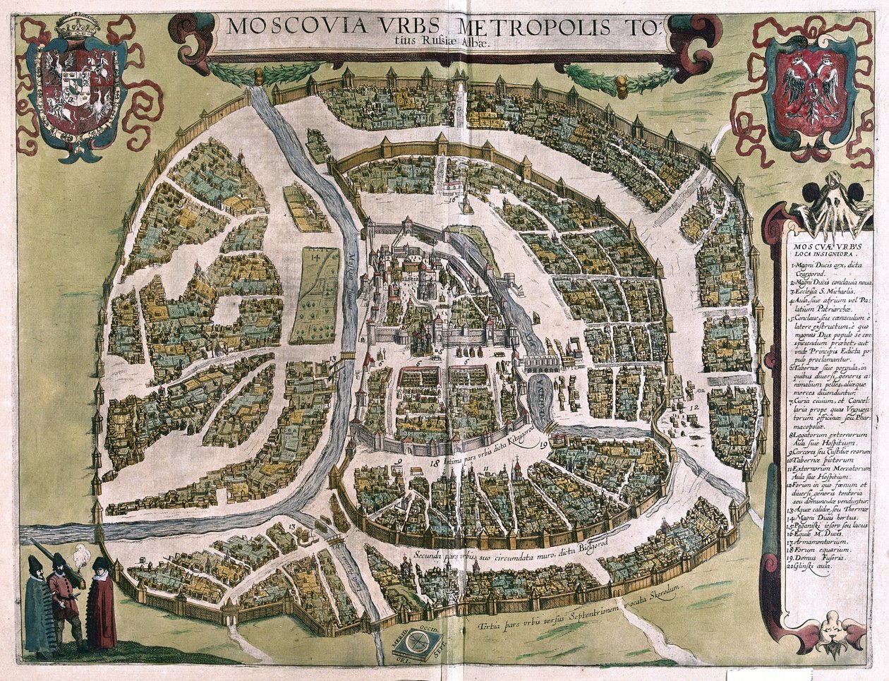 Moscou, Russie - Georg Braun and Hogenberg Franz