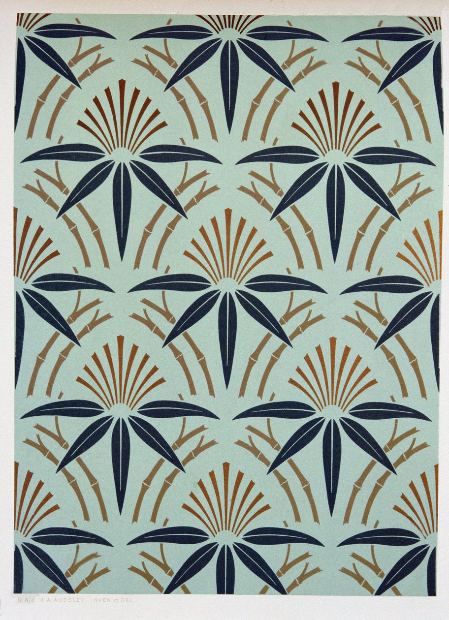 Motif de feuille, vers 1892 - George Ashdown Audsley