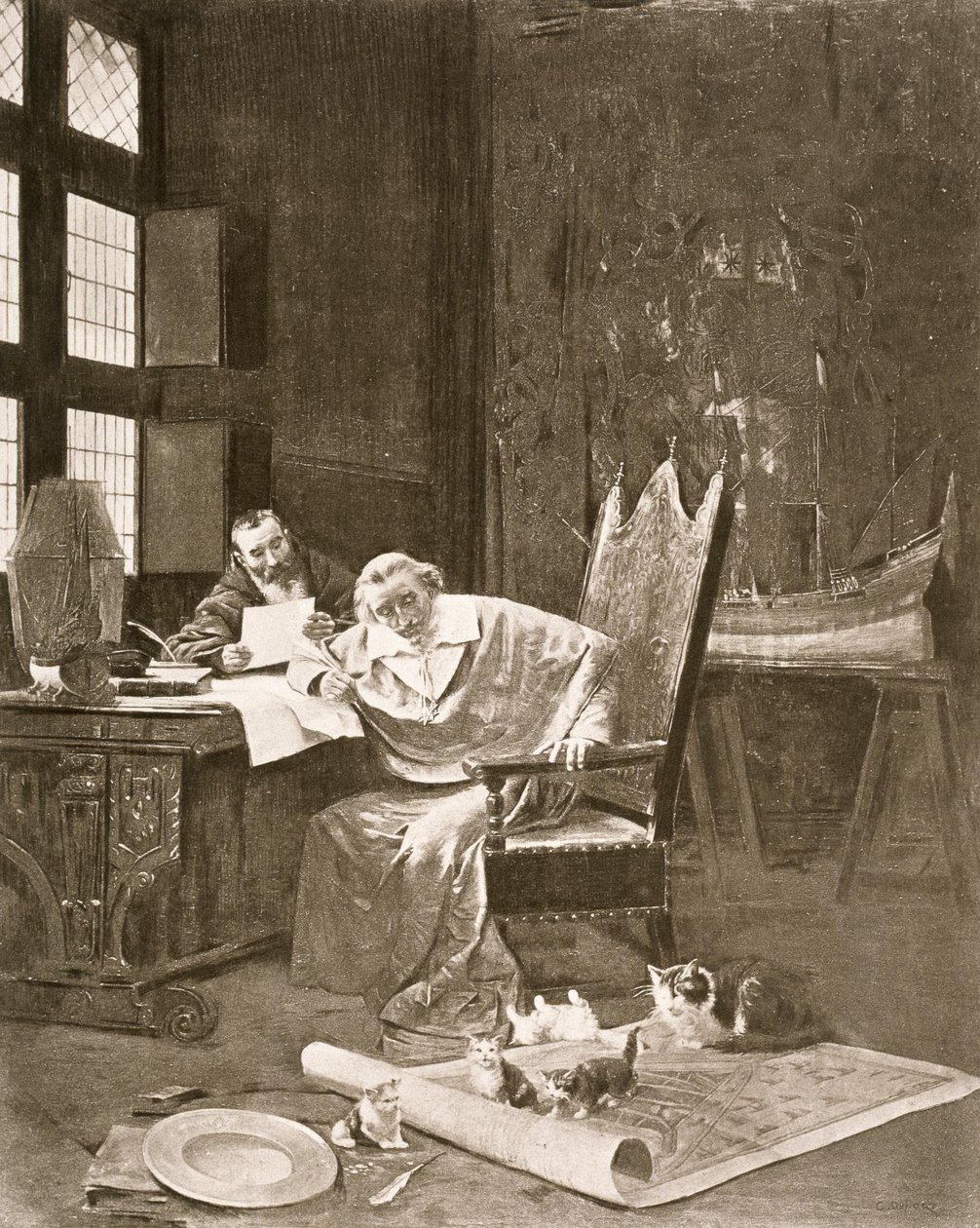 Richelieu et ses chats - George Barrie