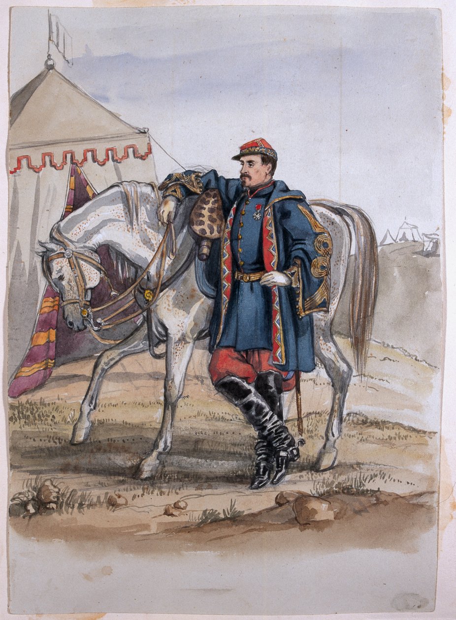 Portrait du général Clers, ancien commandant des Zouaves, d