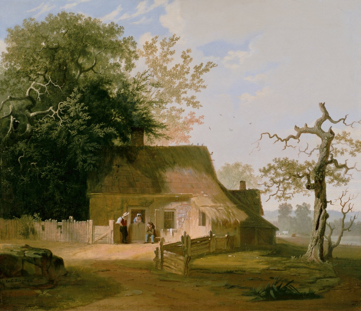 Paysage de cottage - George Caleb Bingham