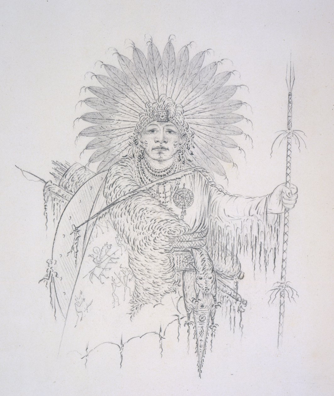 Ba-da-ah-chon-du (Celui qui saute par-dessus tout le monde), 1852 - George Catlin