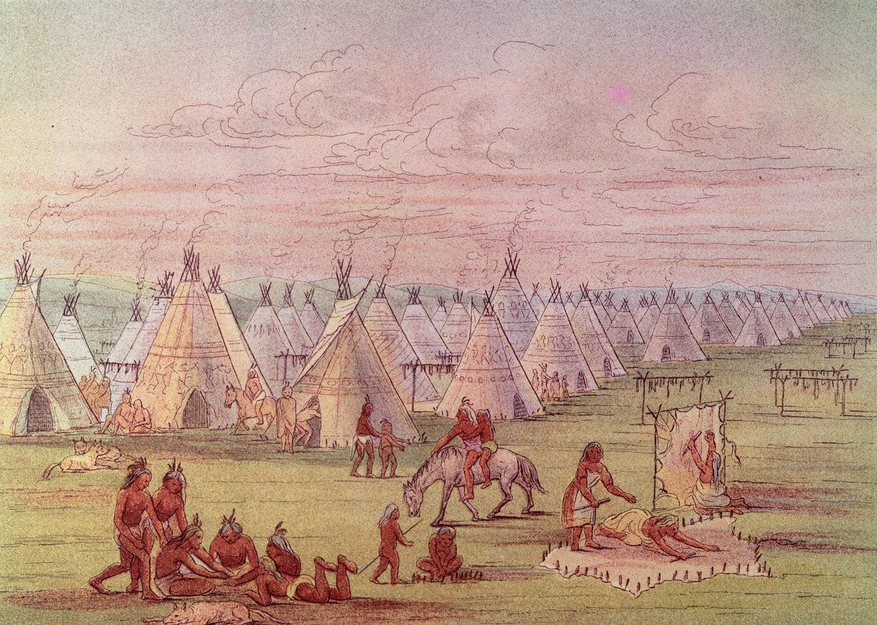 Village Comanche - George Catlin