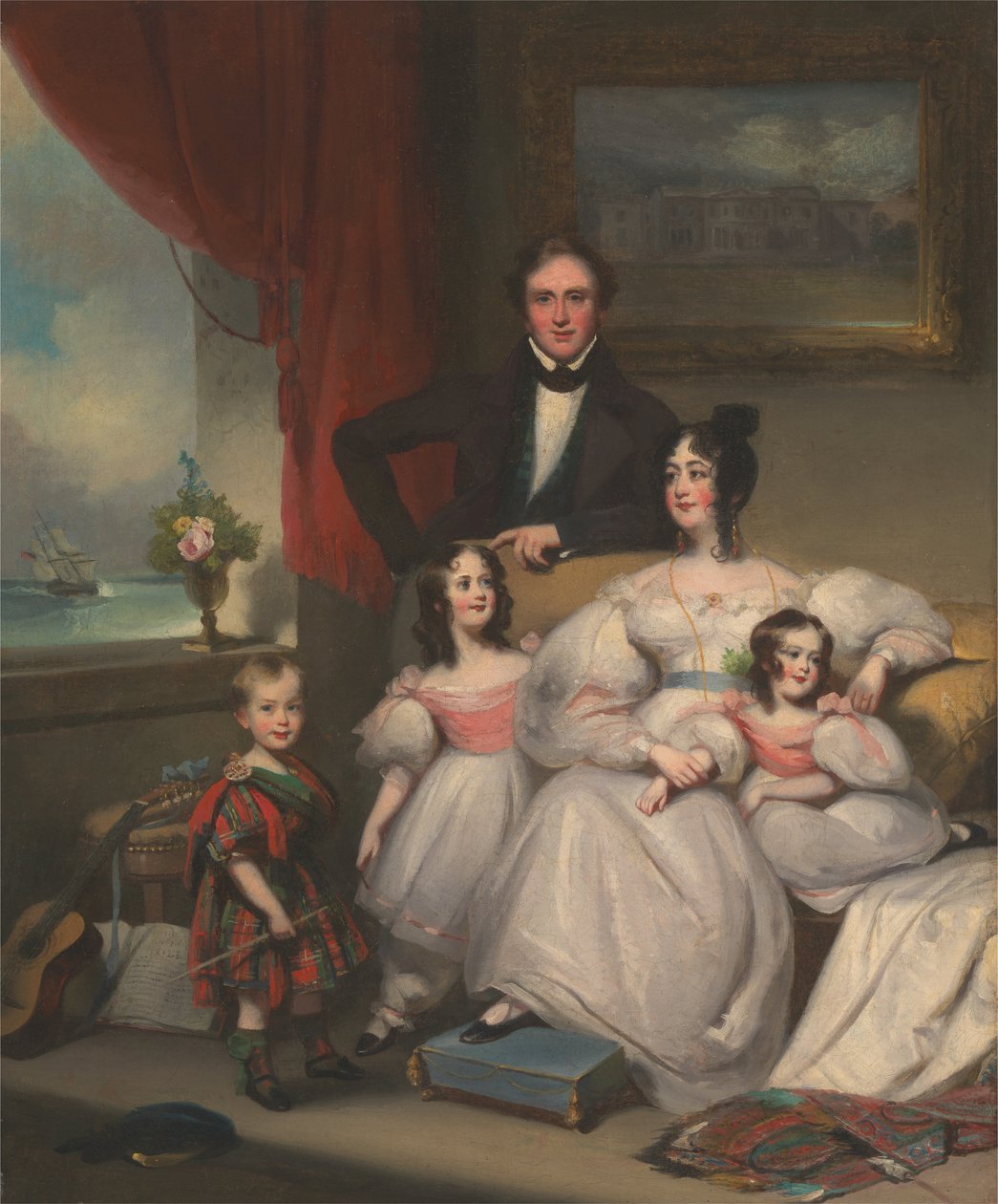 Une famille anglaise à Macao - George Chinnery
