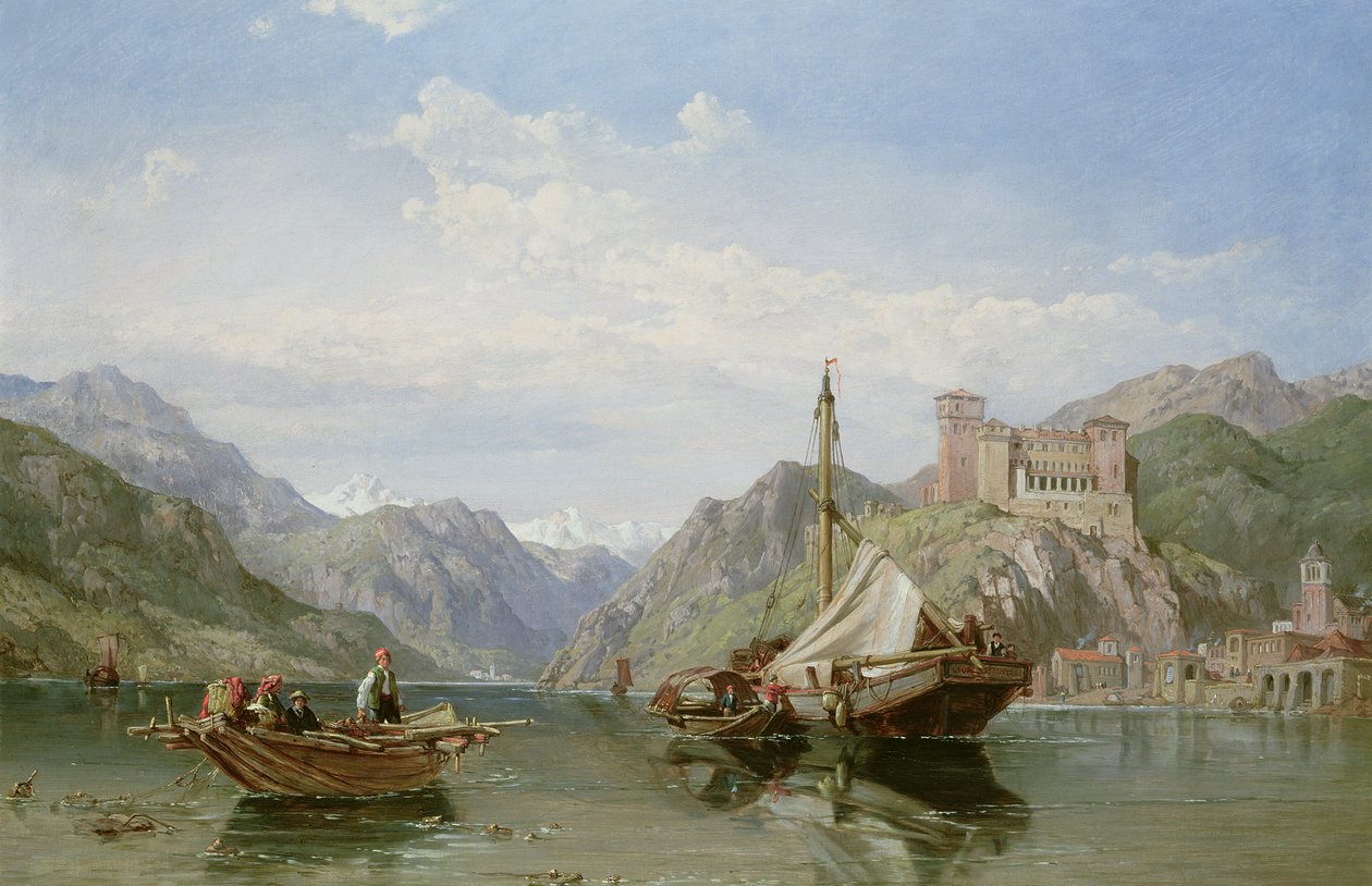 Angera sur le lac Majeur - George Clarkson Stanfield