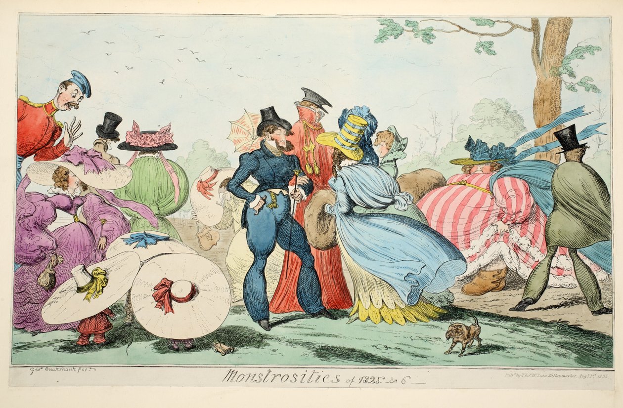 Monstruosités de 1825 et 6, 1835 - George Cruikshank