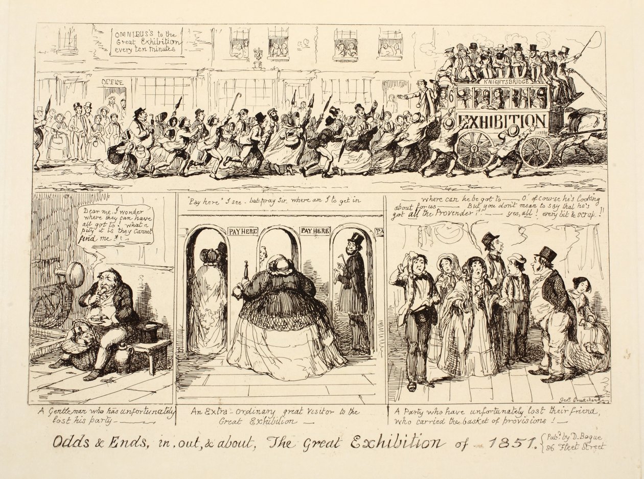 Divers & fins, dedans, dehors et autour de la Grande Exposition de 1851 - George Cruikshank