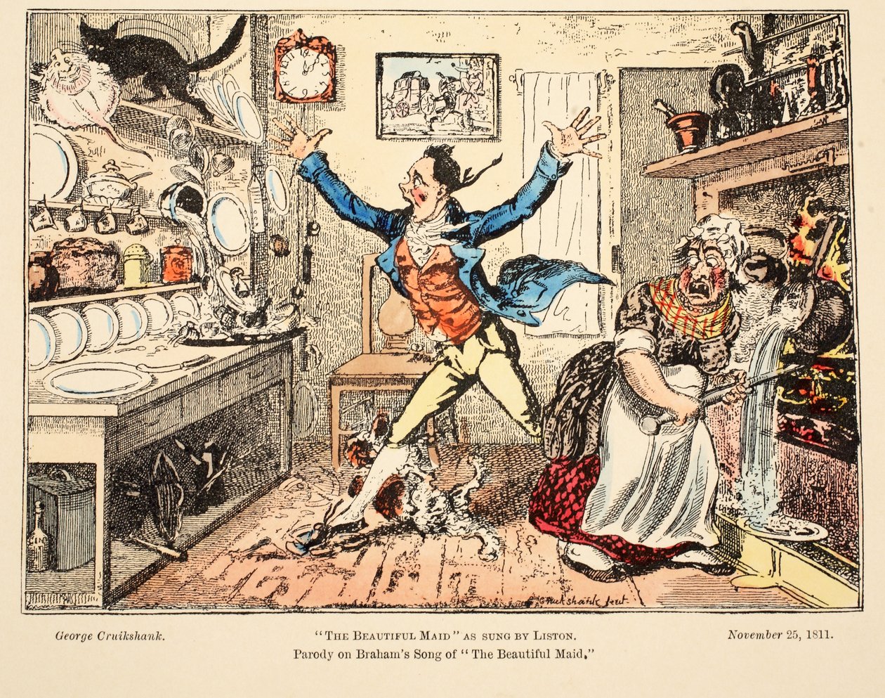 La belle jeune fille chantée par Liston, pub. 1811 - George Cruikshank