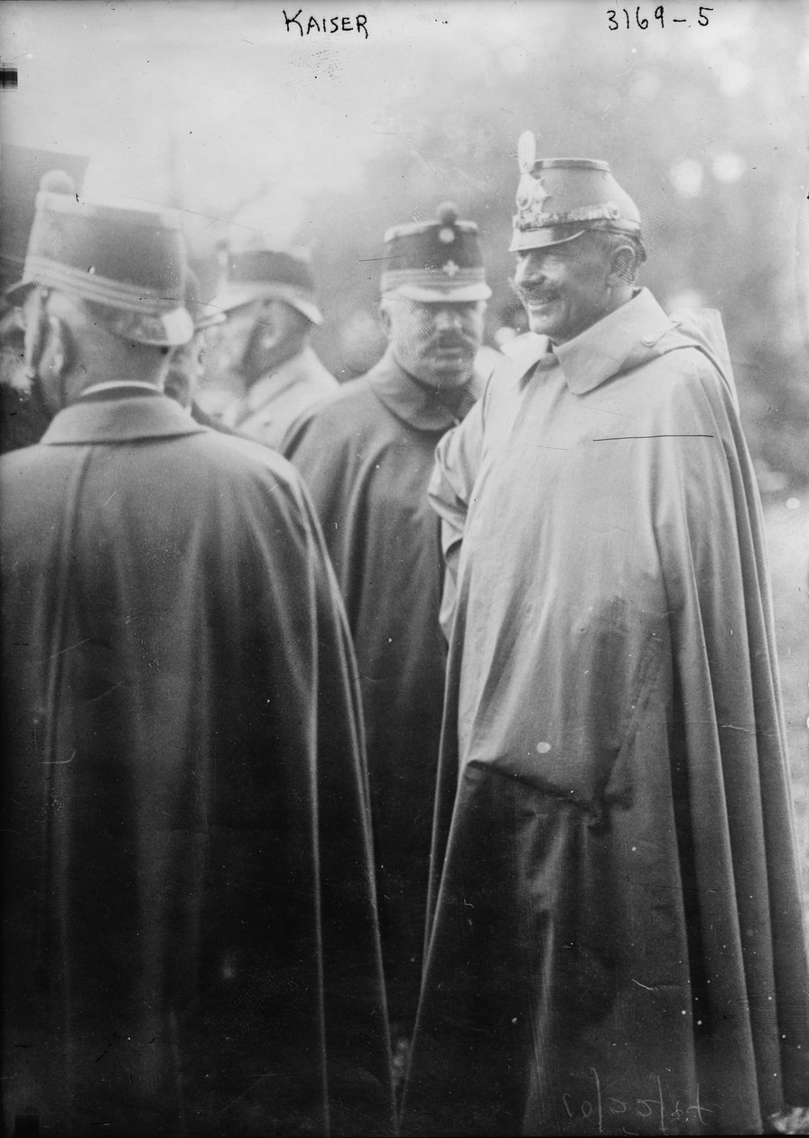 Kaiser Wilhelm avec ses troupes, 1914-18 - George Grantham Bain
