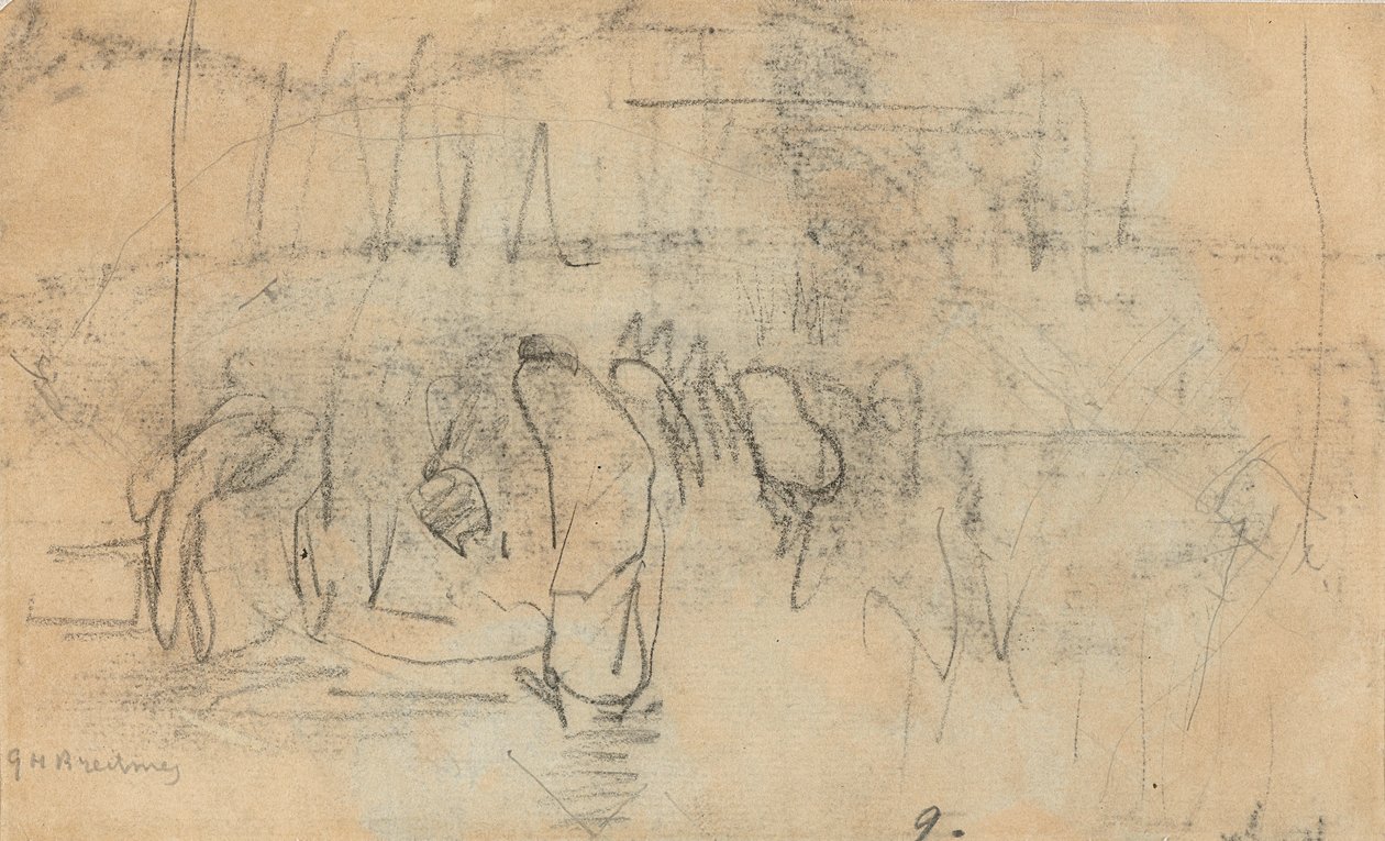 Croquis de personnes dans la rue - George Hendrik Breitner