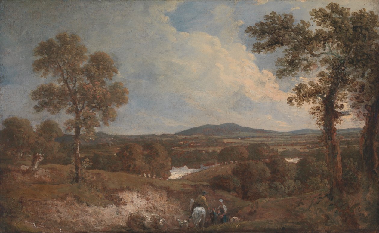 Paysage avec des figures au premier plan - George Howland Beaumont