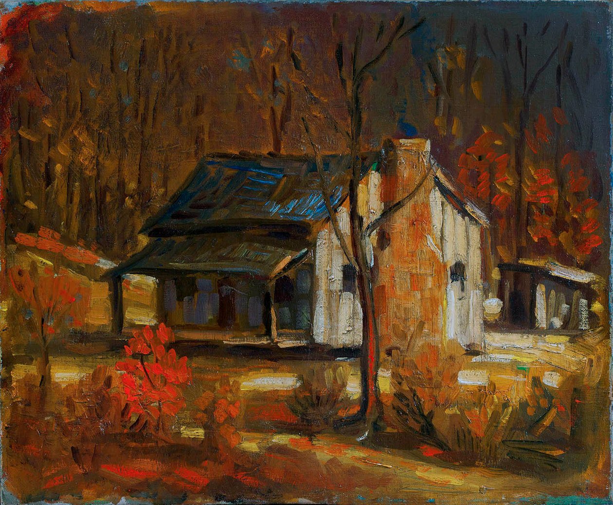 Cabane de montagne - George Luks