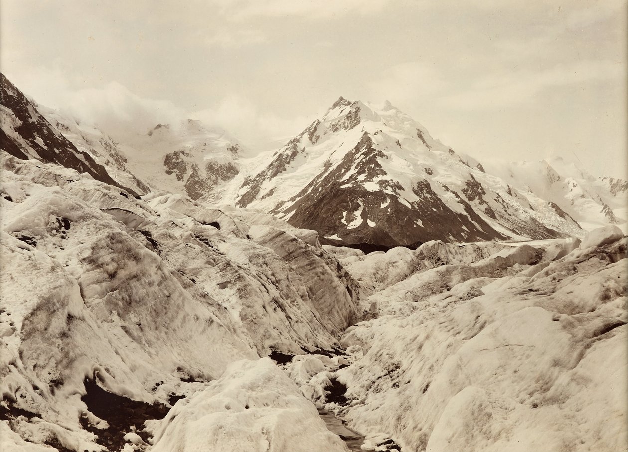 Mont De La Beche depuis le glacier Tasman - George Moodie