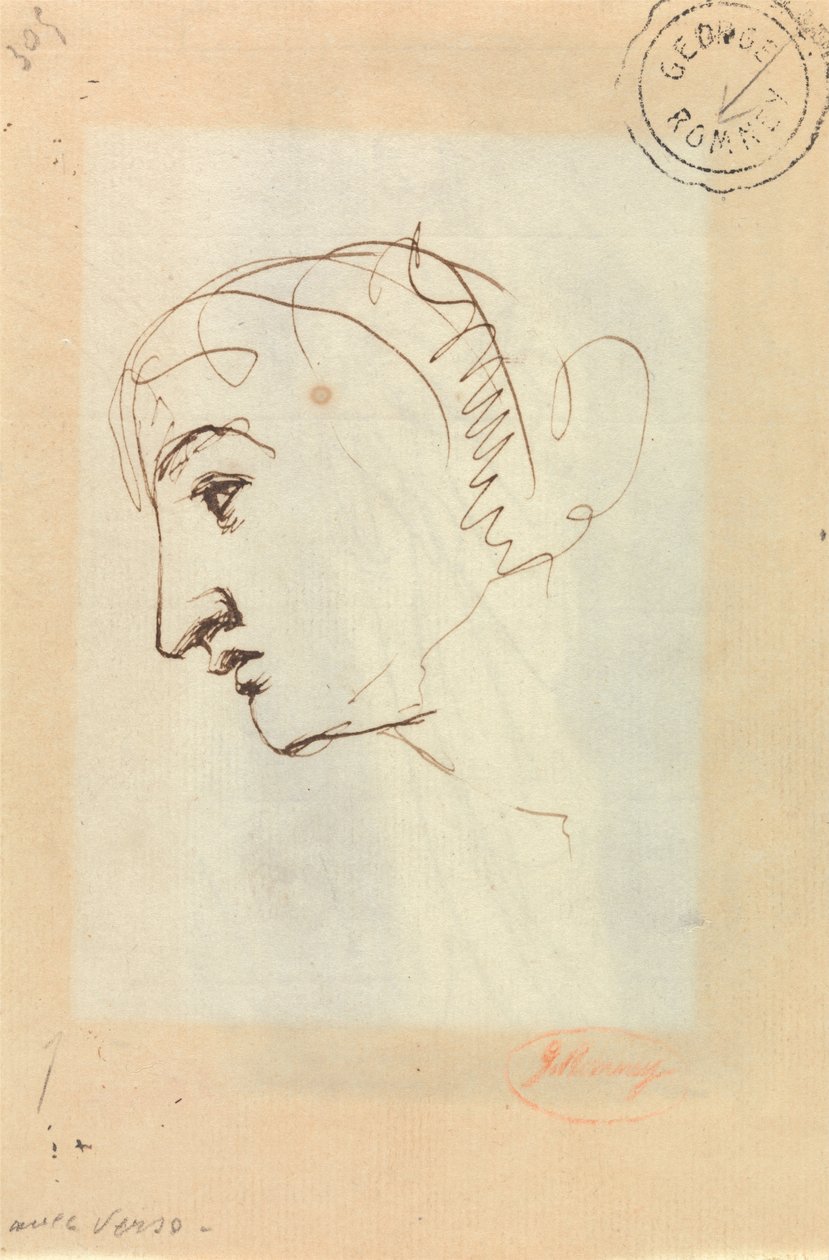 Tête de profil - George Romney