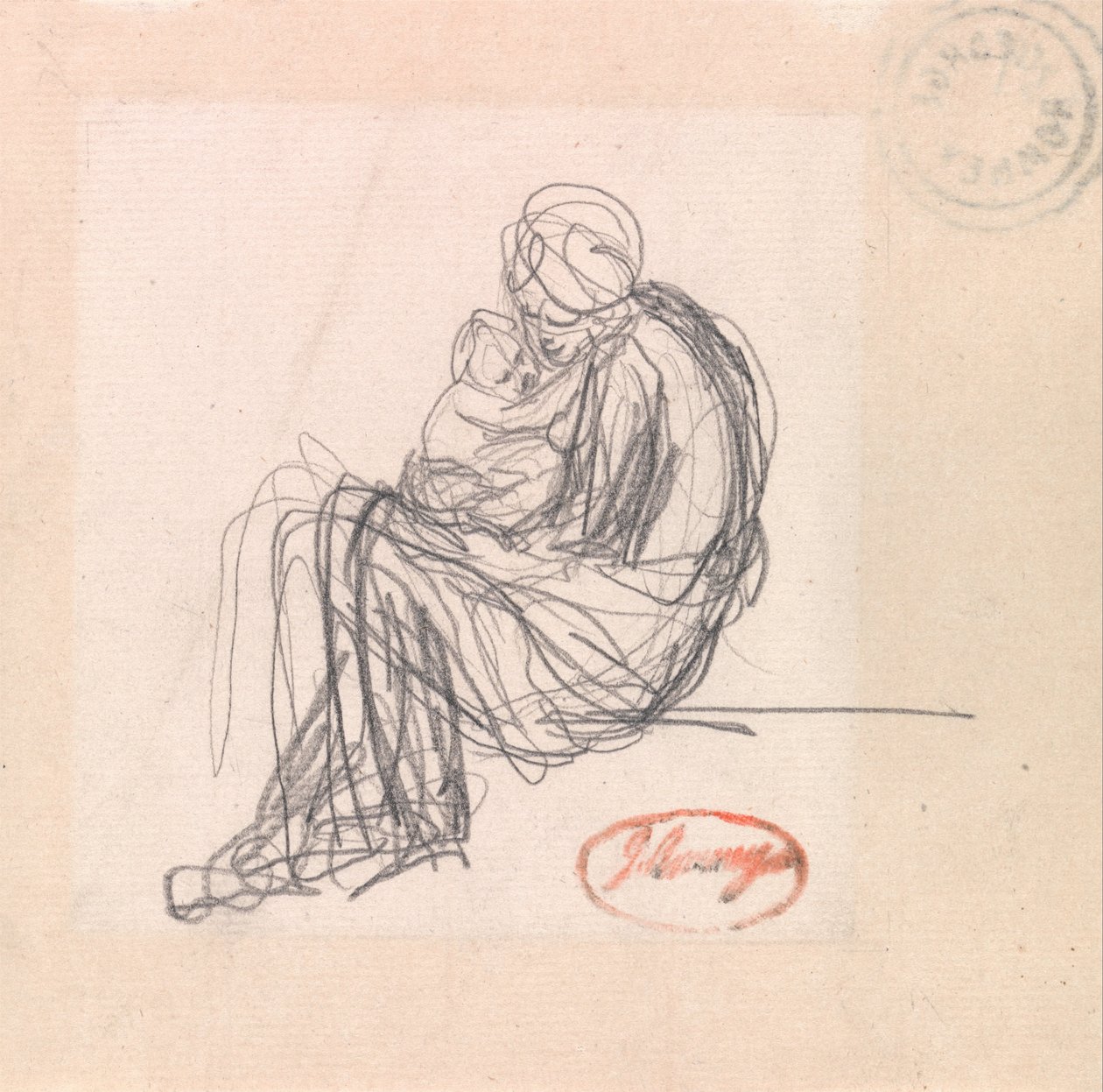 Mère et enfant - George Romney