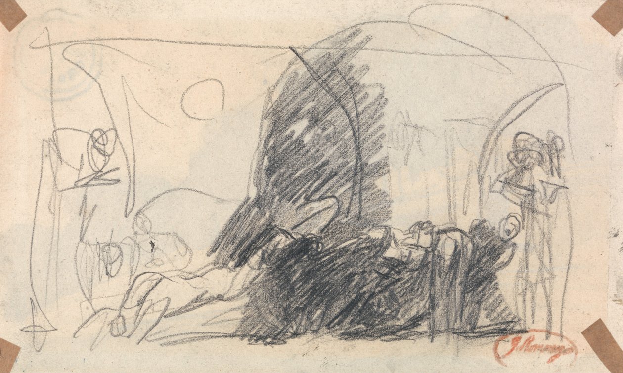 Esquisse pour la scène de Howard - George Romney