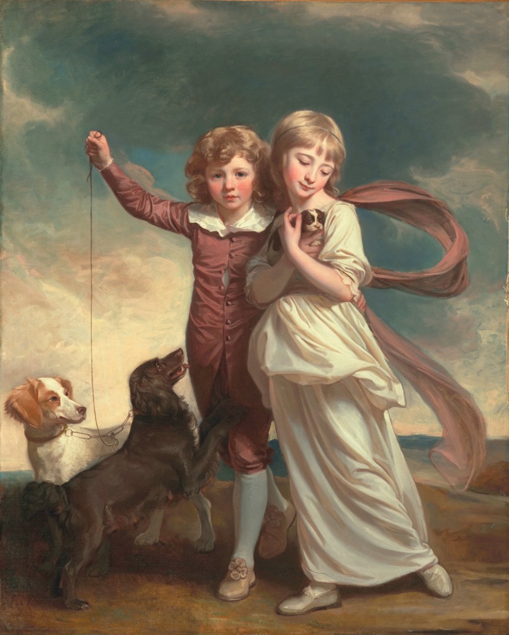 Thomas John Clavering et Catherine Mary Clavering : Les enfants Clavering, 1777 - George Romney