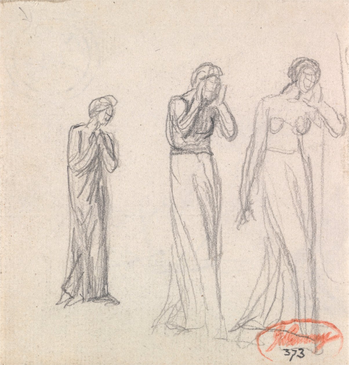 Trois femmes lamentant - George Romney