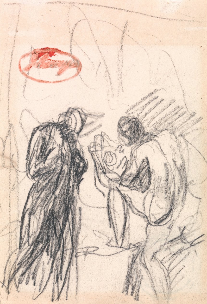 Deux figures, avec un homme nu agenouillé - George Romney
