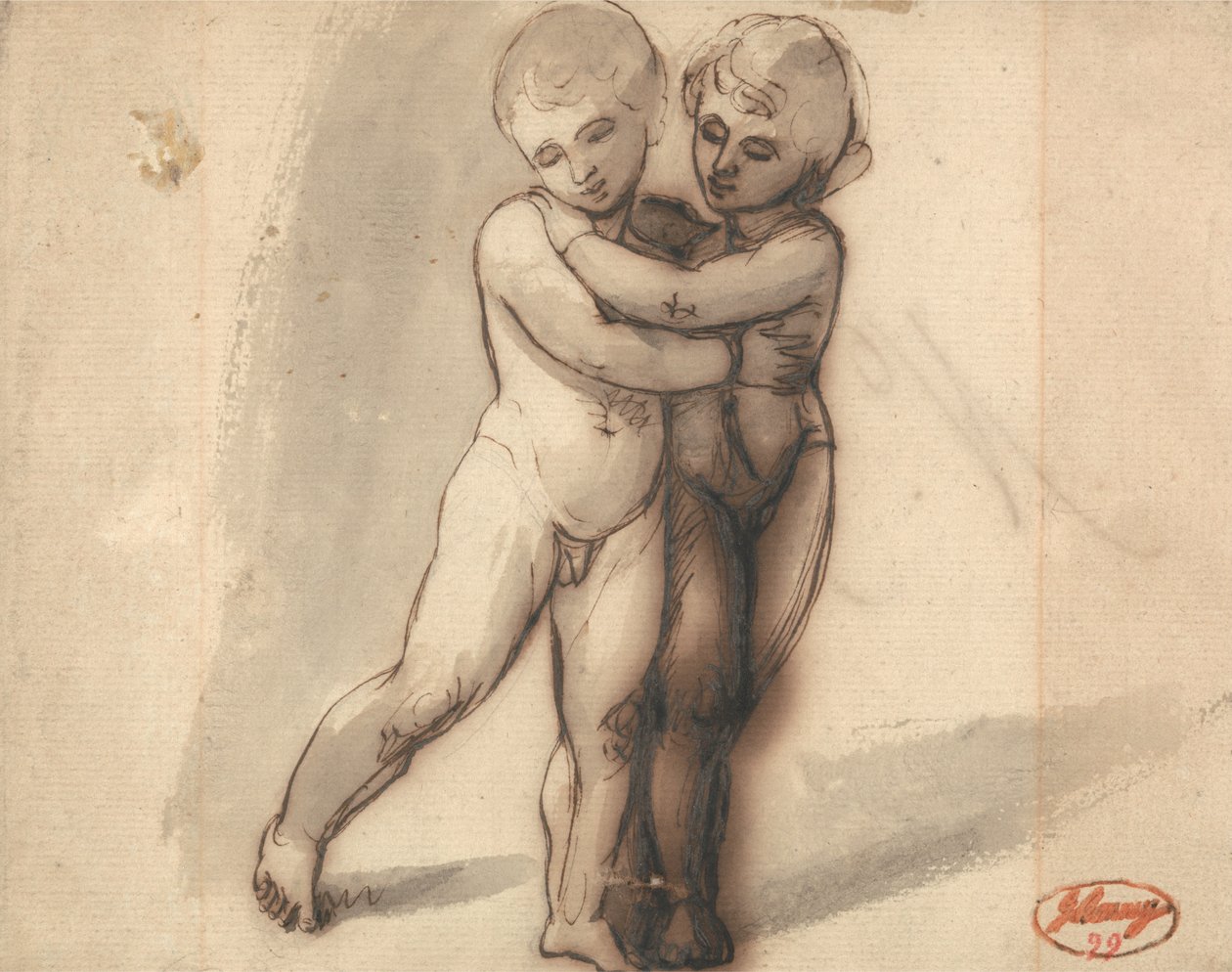 Deux enfants nus - George Romney