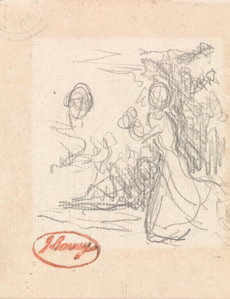 Jeune femme, peut-être en fuite - George Romney