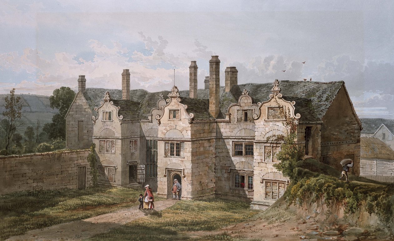 Vue de Trerice, Cornouailles, 1819 - George Shepherd