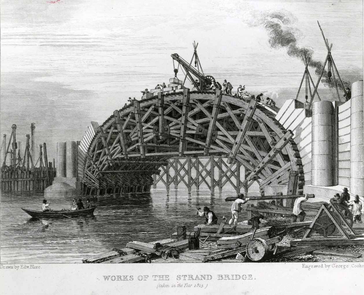 Travaux du pont de Strand - George Smith