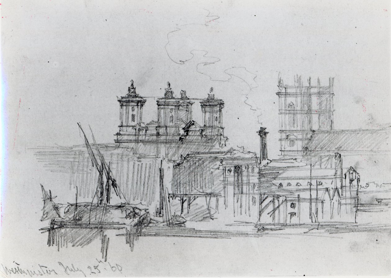 Croquis de Westminster, 1860 - George Snr Scharf