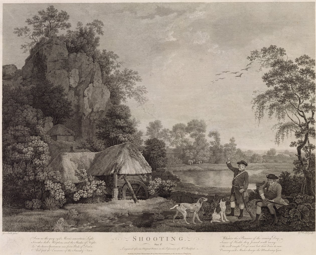 Tir, planche 1, gravée par William Woollett (1735-85) 1769 - George Stubbs