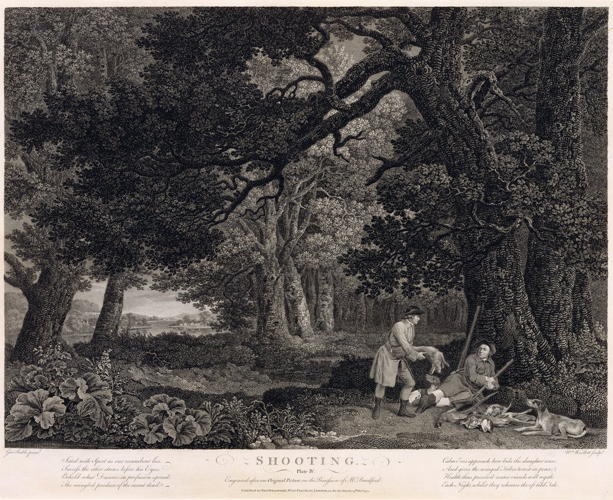 Tir, planche 4, gravé par William Woollett (1735-85) 1771 (gravure avec eau-forte) - George Stubbs