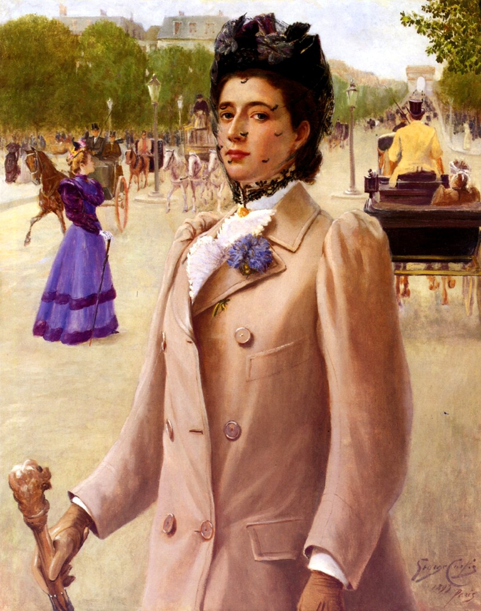 Une femme à Paris, 1893 - George Vaughan Curtis