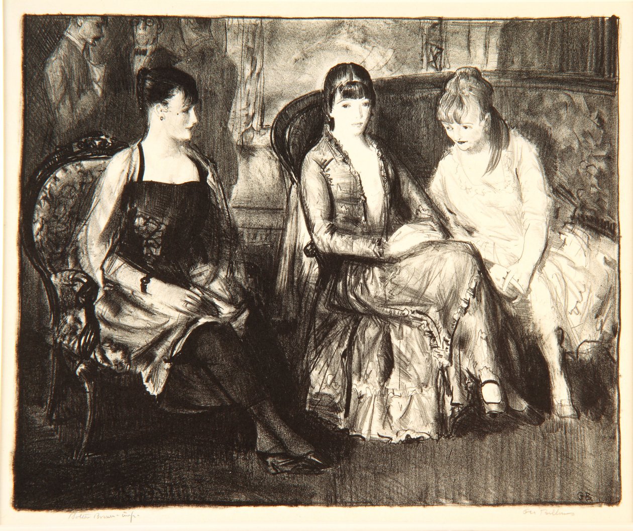 Elsie, Emma et Marjorie, 1921 - George Wesley Bellows