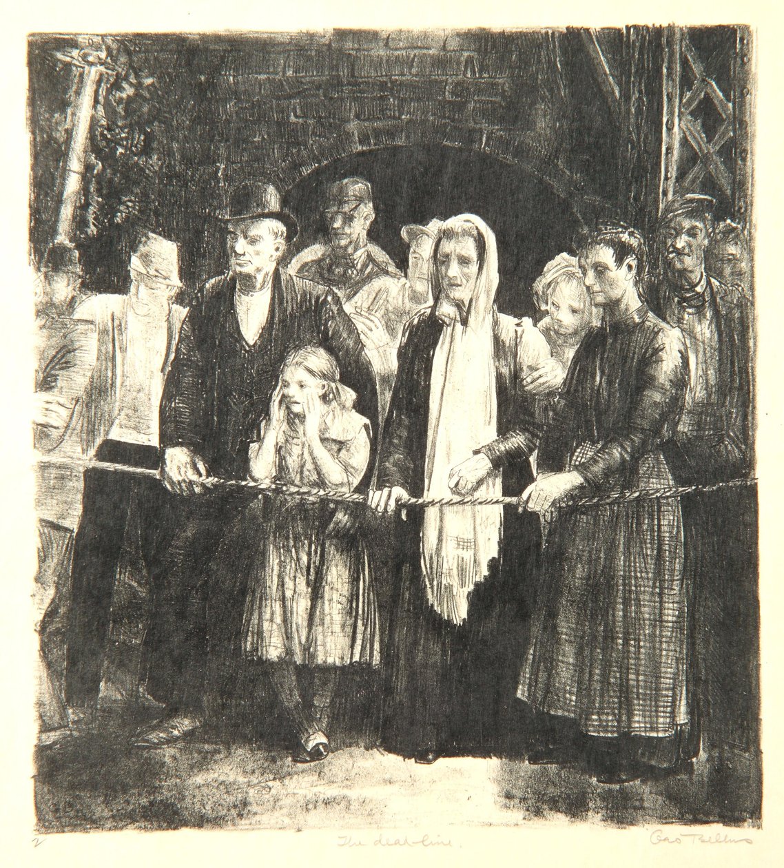La ligne de mort, 1923 - George Wesley Bellows