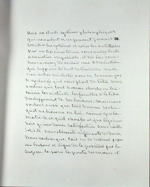 Page manuscrite du 