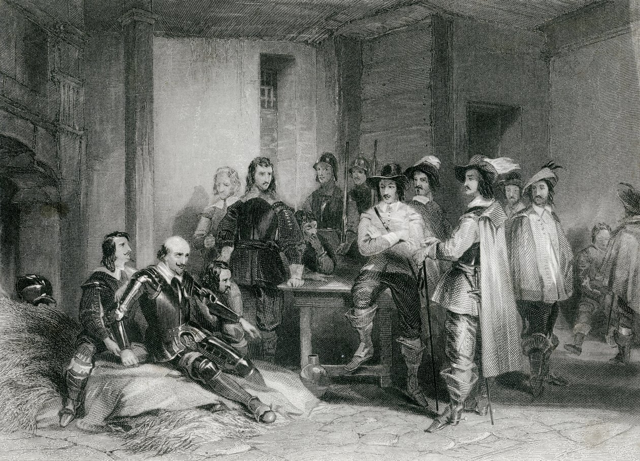 Mort du comte de Lindsey (gravure) - George (after) Cattermole