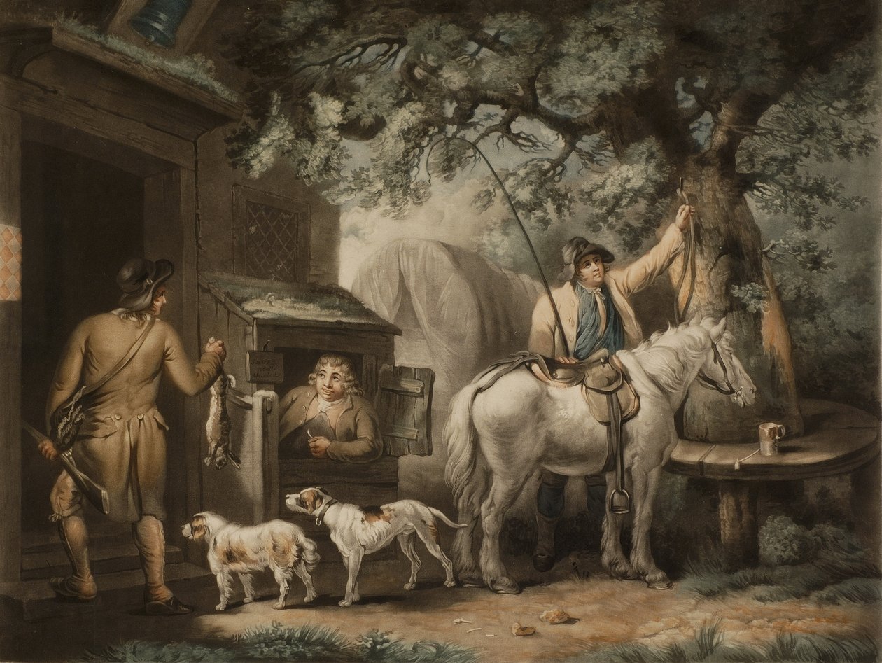 Le retour du sportif, gravé par William Ward - George (after) Morland