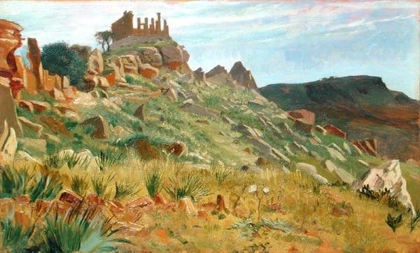 Temple de Junon Lacina, Agrigente, Sicile - George 9th Earl of Carlisle Howard