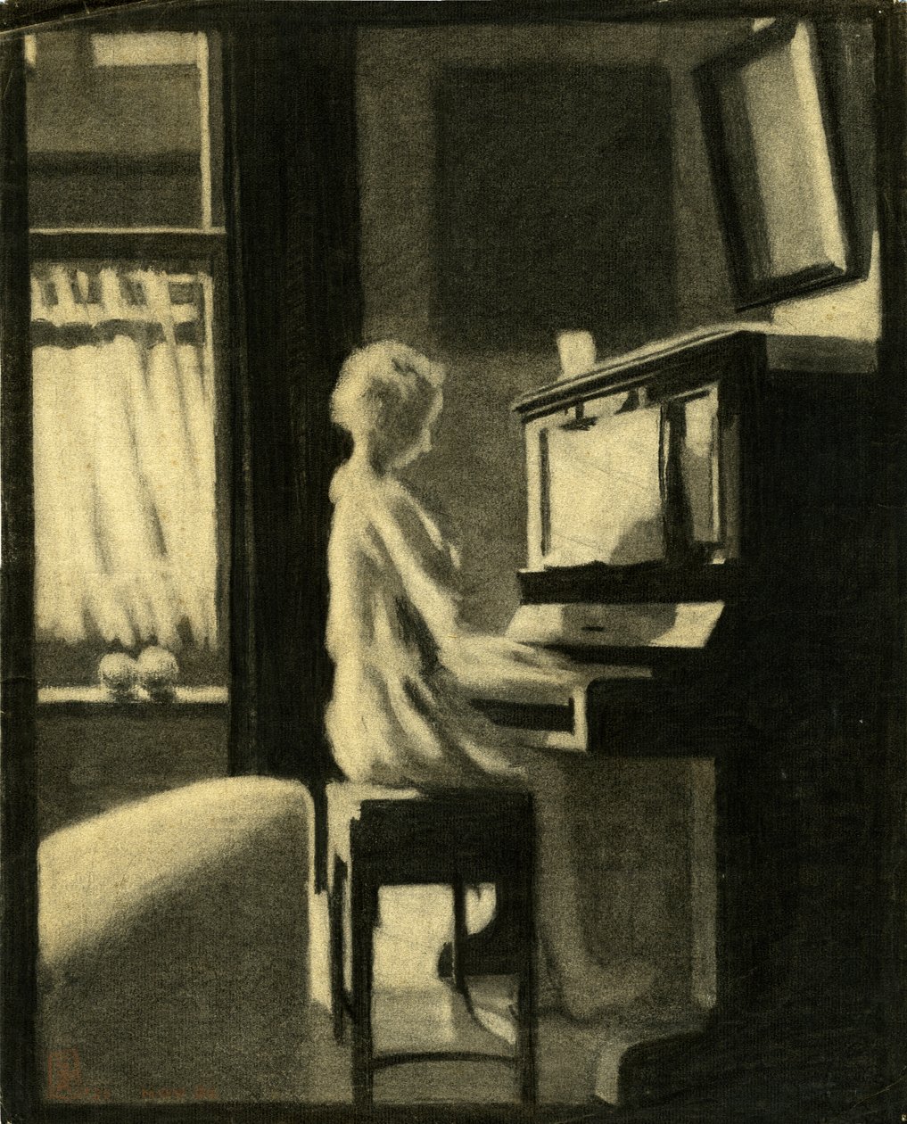 Dorothy jouant du piano, 30 novembre 1931 - George Adamson
