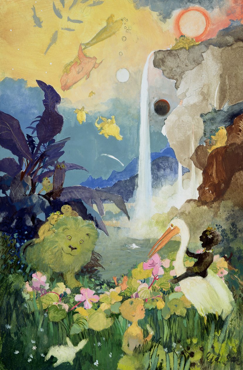 Scène de nature fantastique - George Adamson