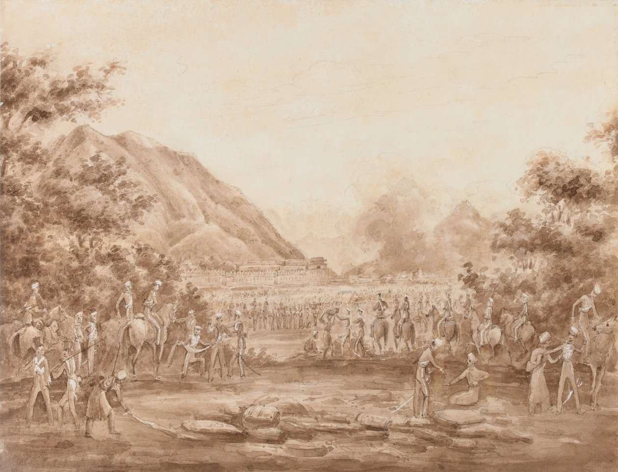 Le grand bazar en feu, Kaboul - George Alfred Croly