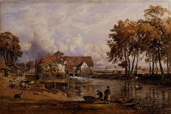 Moulin de Streatley : sur la Tamise - George Arthur Fripp